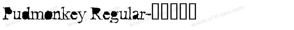 Pudmonkey Regular字体转换